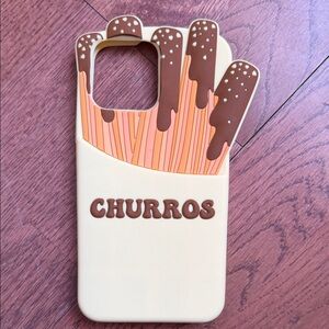 Churros Themed Phone Case - Cream and Brown